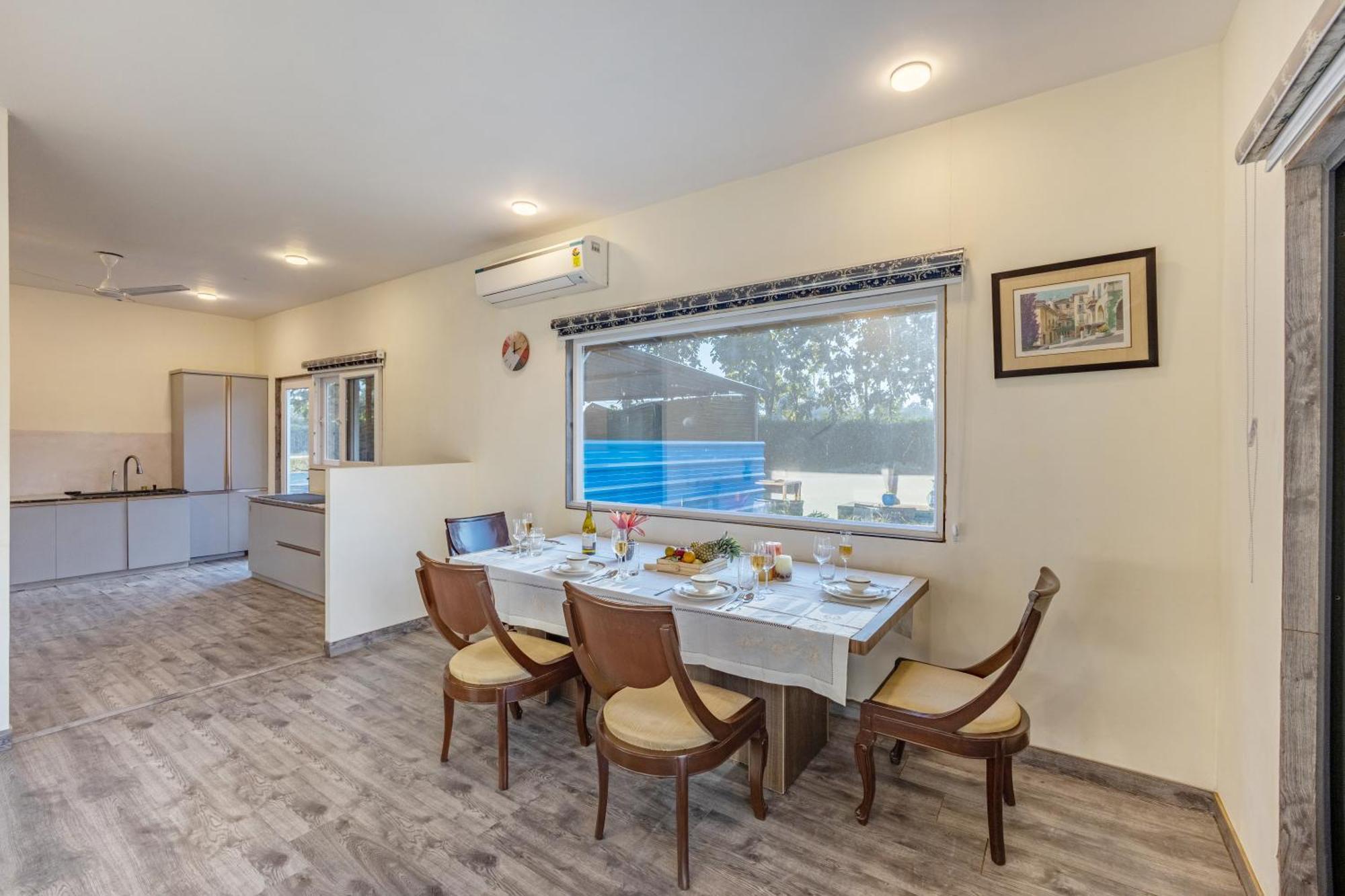 Villa Elivaas Hidden Oasis 4Bhk With Pool, Mud House & Container House Dhauj Exterior foto